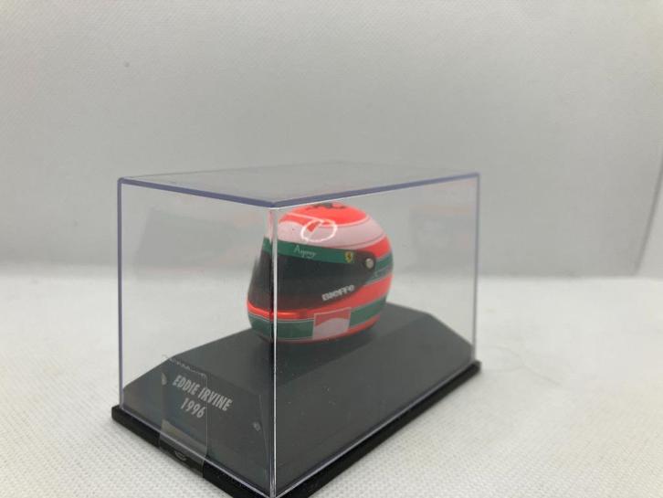 69933: Helm - F1 - Eddie Irvine - 1996 - Minichamps 1:43, Hobby en Vrije tijd, Modelauto's | 1:5 tot 1:12, Zo goed als nieuw, Auto