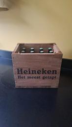Heineken houten kratje, Verzamelen, Biermerken, Ophalen, Nieuw, Flesje(s), Heineken