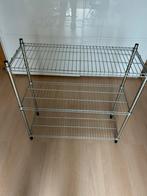 Metalen stellingkast met 3 planken, Ophalen, Gebruikt