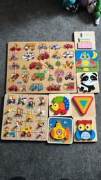 Set verschillende houten puzzels, Ophalen of Verzenden, Zo goed als nieuw