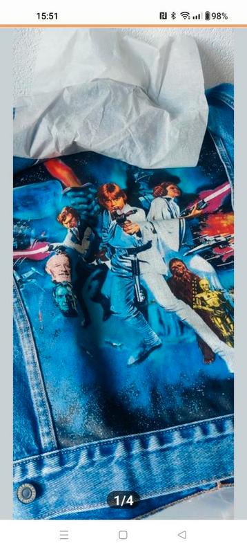 Levis star wars trucker jacket maat L beschikbaar voor biedingen