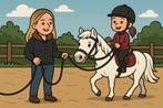 Longeles - paardrijles voor kinderen - beginnersles!, Paardrijles of Ponykampen