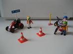 playmobil fietsende kinderen met skelter, Ophalen of Verzenden, Zo goed als nieuw