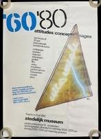 ’60-’80 attitudes/concepts/images poster Wim Crouwel 1982, Ophalen of Verzenden, A1 t/m A3, Overige onderwerpen, Rechthoekig Staand