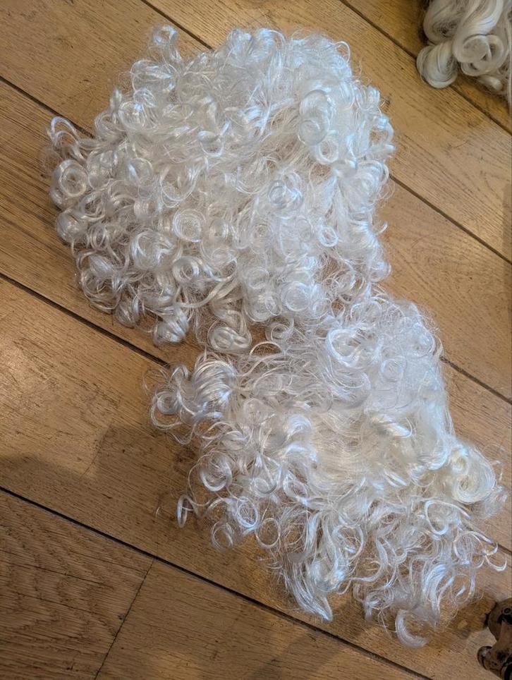 Sinterklaas Pruik en Baard Set, Hobby en Vrije tijd, Feestartikelen, Nieuw, Hoed of Pruik, Kerst of Sinterklaas, Ophalen of Verzenden