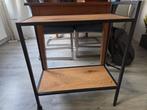 Keuken Trolley - Hout & Metaal, Huis en Inrichting, Tafels | Bijzettafels, Ophalen, Minder dan 55 cm, Gebruikt, Rechthoekig