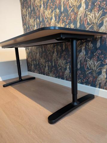 Ikea bekant zwarte bureau tafel 160 x 80 cm - afbeelding 3