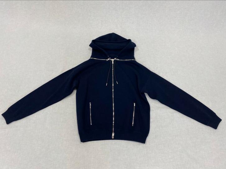 Saint Laurent Zipped Hoodie Wool Blue Size M, Kleding | Heren, Truien en Vesten, Nieuw, Maat 48/50 (M), Blauw, Verzenden