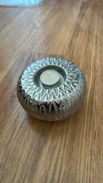 Zilveren waxinelichthouder, Overige materialen, Gebruikt, Overige kleuren, Ophalen of Verzenden