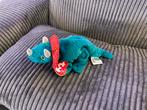 Ty beanie baby groen/ turquoise rood dino neushoorn Hornsly, Ophalen of Verzenden, Zo goed als nieuw, Overige typen