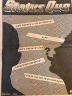 STATUS QUO A3 advertentie Lies JUST SUPPOSIN’, Ophalen of Verzenden