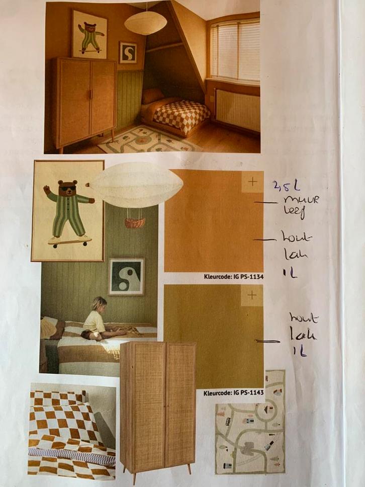 Verf voor (bijvoorbeeld) kinderkamer, Doe-het-zelf en Verbouw, Verf, Beits en Lak, Nieuw, Minder dan 5 liter, Groen, Ophalen