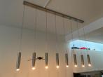Hanglamp RVS voor boven eettafel, Huis en Inrichting, Lampen | Hanglampen, Gebruikt, Metaal, Ophalen, 75 cm of meer
