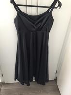 Nachtblauwe satijnen cocktail/galajurk, Blauw, Nieuw, Cocktailjurk, Ophalen of Verzenden