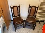 Huiskamer stoelen  2 stuks, Riet of Rotan, Twee, Gebruikt, Bruin