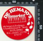 Sticker: Dansorkest De Hemajos - Breda, Verzamelen, Ophalen of Verzenden