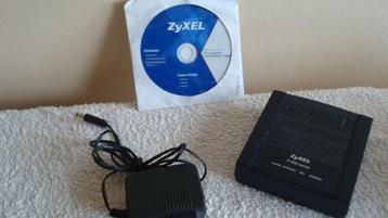 zyXel router/modem P-600 serie met cd en oplader beschikbaar voor biedingen