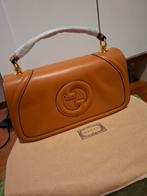 Prachtige gladleer cognac kleurige Gucci bag, Ophalen of Verzenden, Nieuw, Bruin, Handtas