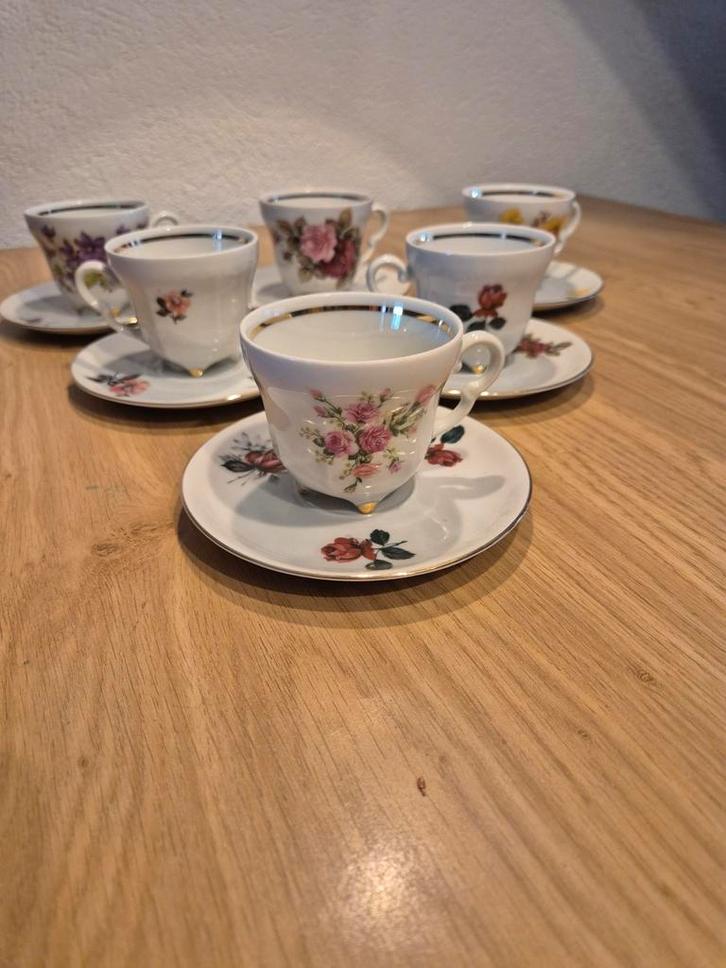 authentieke vintage kop en schotel., Antiek en Kunst, Antiek | Porselein, Ophalen of Verzenden