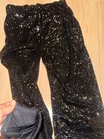 Zwarte pailletten broek, Maat 38/40 (M), Zwart, Ophalen of Verzenden, Zo goed als nieuw