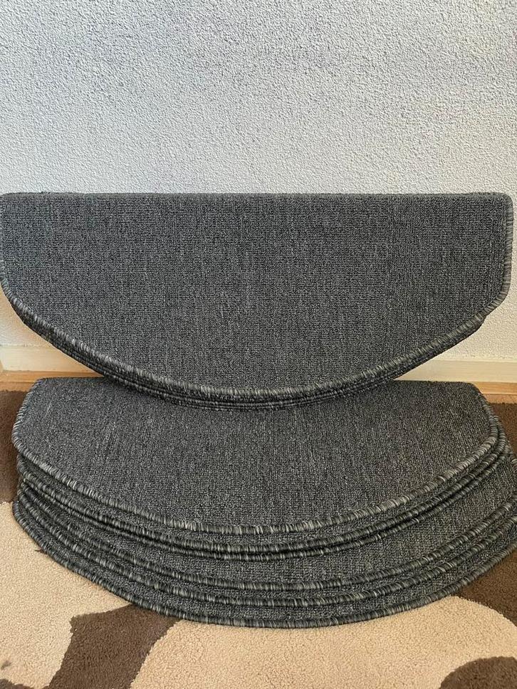 Trapmatten 15 stuks, Huis en Inrichting, Stoffering | Vloerbedekking, Zo goed als nieuw, Tapijt, Grijs, minder dan 10 m², Ophalen of Verzenden