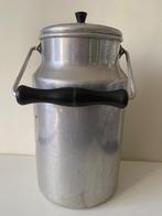 Aluminium melkkan met hengsel en deksel, Ophalen of Verzenden