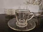 6 Espresso glazen, Huis en Inrichting, Keuken | Servies, Glas of Glazen, Ophalen of Verzenden, Overige stijlen, Glas