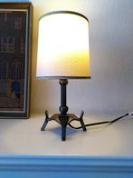 Brutalist tafellamp Vintage, Minder dan 50 cm, Gebruikt, Ophalen of Verzenden, Metaal