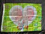 Tweeling Vlag 93x66 cm twins flag geboorte twin versiering, Ophalen of Verzenden, Zo goed als nieuw, Versiering, Overige