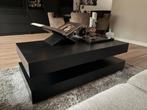 Salontafel zwart eiken look Dubbelman Design, Huis en Inrichting, Tafels | Salontafels, 100 tot 150 cm, Zo goed als nieuw, Minder dan 50 cm