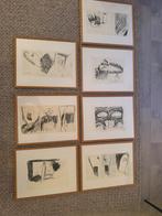 Joop Striker - Serie houtskool tekeningen., Ophalen