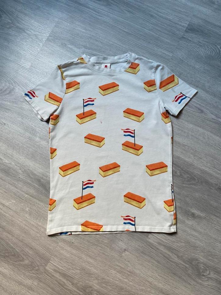 Oranje tompouce t-shirt, Kinderen en Baby's, Kinderkleding | Maat 134, Gebruikt, Jongen of Meisje, Shirt of Longsleeve, Ophalen of Verzenden