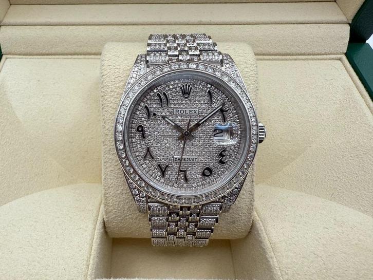 Rolex Datejust 41 “ICED OUT” | Arabic | Jubilee | NEW, Sieraden, Tassen en Uiterlijk, Horloges | Heren, Nieuw, Polshorloge, Rolex