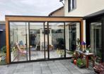 Aluminium Schuifpui 4-delig - 240x455cm - Dubbel Glas, Tuin en Terras, Overkappingen, Ophalen, Gebruikt, Serre