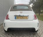 Fiat 500c, cabrio,abarth uitlaat,1.4 16V 100pk C 2010 Wit, Auto's, Beige, 4 cilinders, Cabriolet, Wit