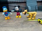 3 zgan vintage Disney Mickey Mouse Donald Duck Pluto pop, Donald Duck, Ophalen of Verzenden, Zo goed als nieuw, Beeldje of Figuurtje