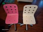 Ikea Bureaustoelen roze/wit, Huis en Inrichting, Bureaustoelen, Ophalen, Zo goed als nieuw, Zwart