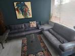 Rolf Benz model 6500,  2 + 2,5 grijs leren bankstel., Huis en Inrichting, Ophalen, Gebruikt, 75 tot 100 cm, 200 tot 250 cm