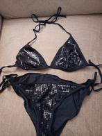 Zwarte  bikini  met  glitters  maat  38, Kleding | Dames, Bikini, Ophalen of Verzenden, Zo goed als nieuw, Zwart