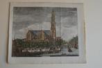 AMSTERDAM WESTERKERK en -KERK Gravure 1764 J. WAGENAAR E27, Antiek en Kunst, Kunst | Etsen en Gravures, Verzenden