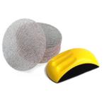 Handschuurset 150mm Mirka Abranet schuurschijven + Handblok, Verzenden