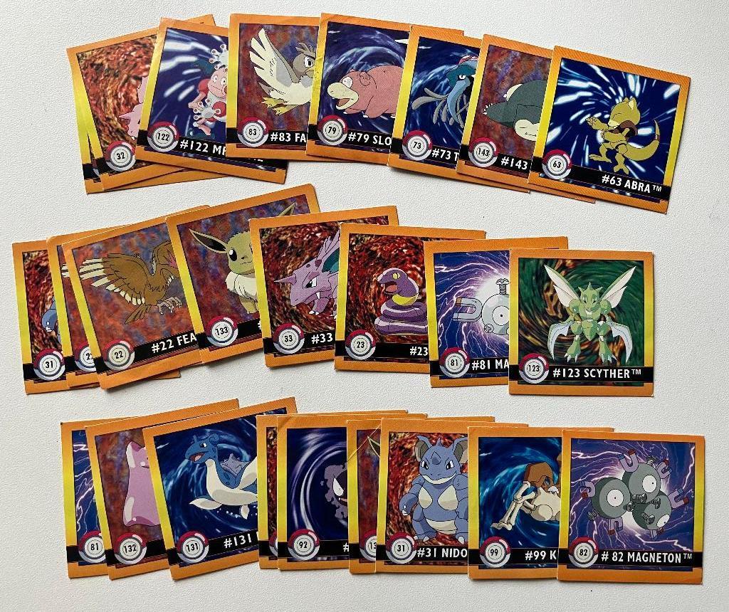 pokemon - verzamel kaartjes - pokemon stickers - artbox, Ophalen of Verzenden, Gebruikt, Overige typen