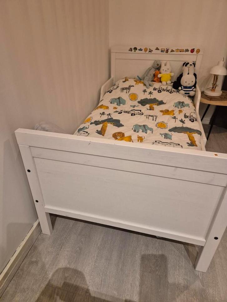 Ikea Sundvik meegroeibed, Kinderen en Baby's, Kinderkamer | Bedden, Gebruikt, 180 cm of meer, 70 tot 85 cm, Lattenbodem, Ophalen