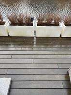 Verrijdbare design Polyster Terras Plantenbak (7x)  90x40cm, Tuin en Terras, Bloembakken en Plantenbakken, Ophalen, Kunststof