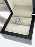 Witgouden Rozet Ring 1.0 ct Briljant Geslepen Diamant TW, Goud, Goud, Met edelsteen, 17 tot 18