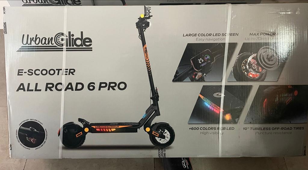 Nieuwe UrbanGlide All Road 6 Pro E-step in doos, Fietsen en Brommers, Steps, Ophalen of Verzenden, Nieuw, Elektrische step (E-scooter)