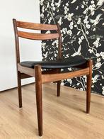 Eetkamerstoel Deens design in teakhout / vintage, Huis en Inrichting, Stoelen, Ophalen, Bruin, Zo goed als nieuw, Eén