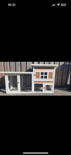 Mooi konijnenhok, Dieren en Toebehoren, Knaagdieren en Konijnen | Hokken en Kooien, Minder dan 60 cm, 110 cm of meer, Ophalen of Verzenden