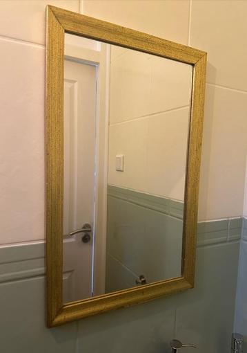 Spiegel vintage goud 55 x 30 cm