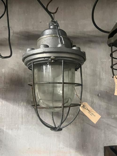 Stoere industriële hang lamp, Antiek en Kunst, Curiosa en Brocante, Ophalen